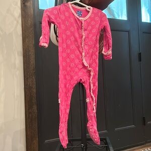 Kicker pink 6-12 months footie